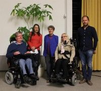 v.l. Gastreferenten Carl-Wilhelm Rößler,Prof. Dr. Graumann, Prof. Dr. Theresia Degener,Nicole Andres, Lukas Groß