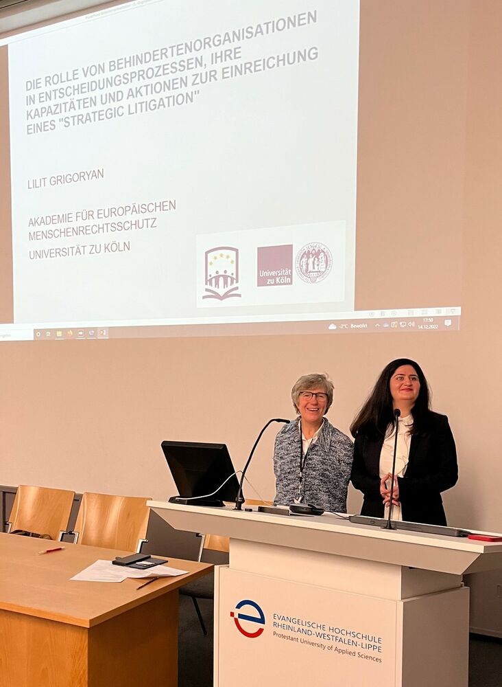 Prof. Dr. Theresia Degener und Lilit Grigoryan (c) Kahtrin Römisch